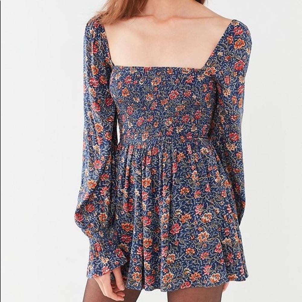 Kimchi Blue Floral Smocked Romper